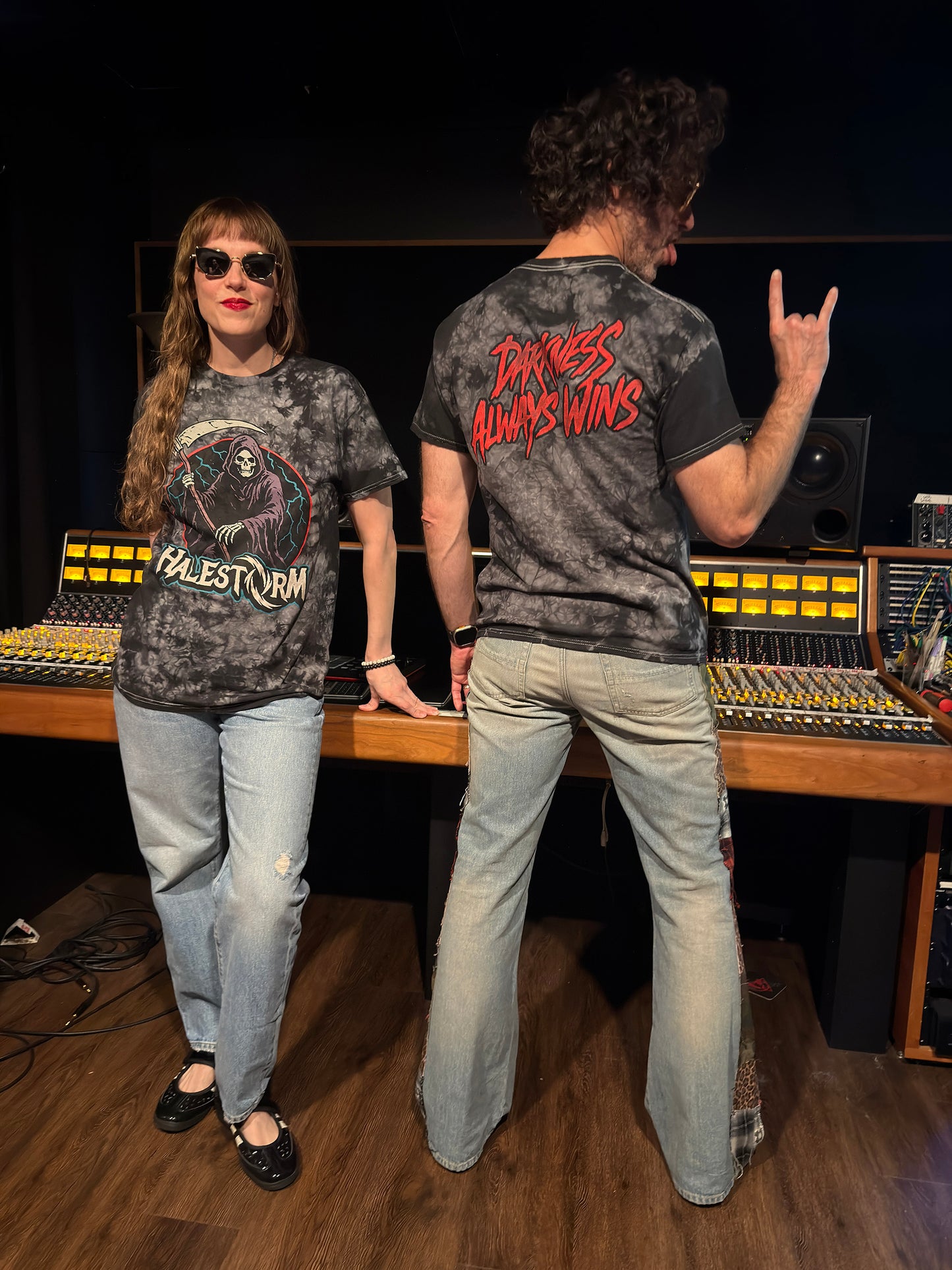 Darkness Always Wins Dyed T-Shirt (Crystal Black)