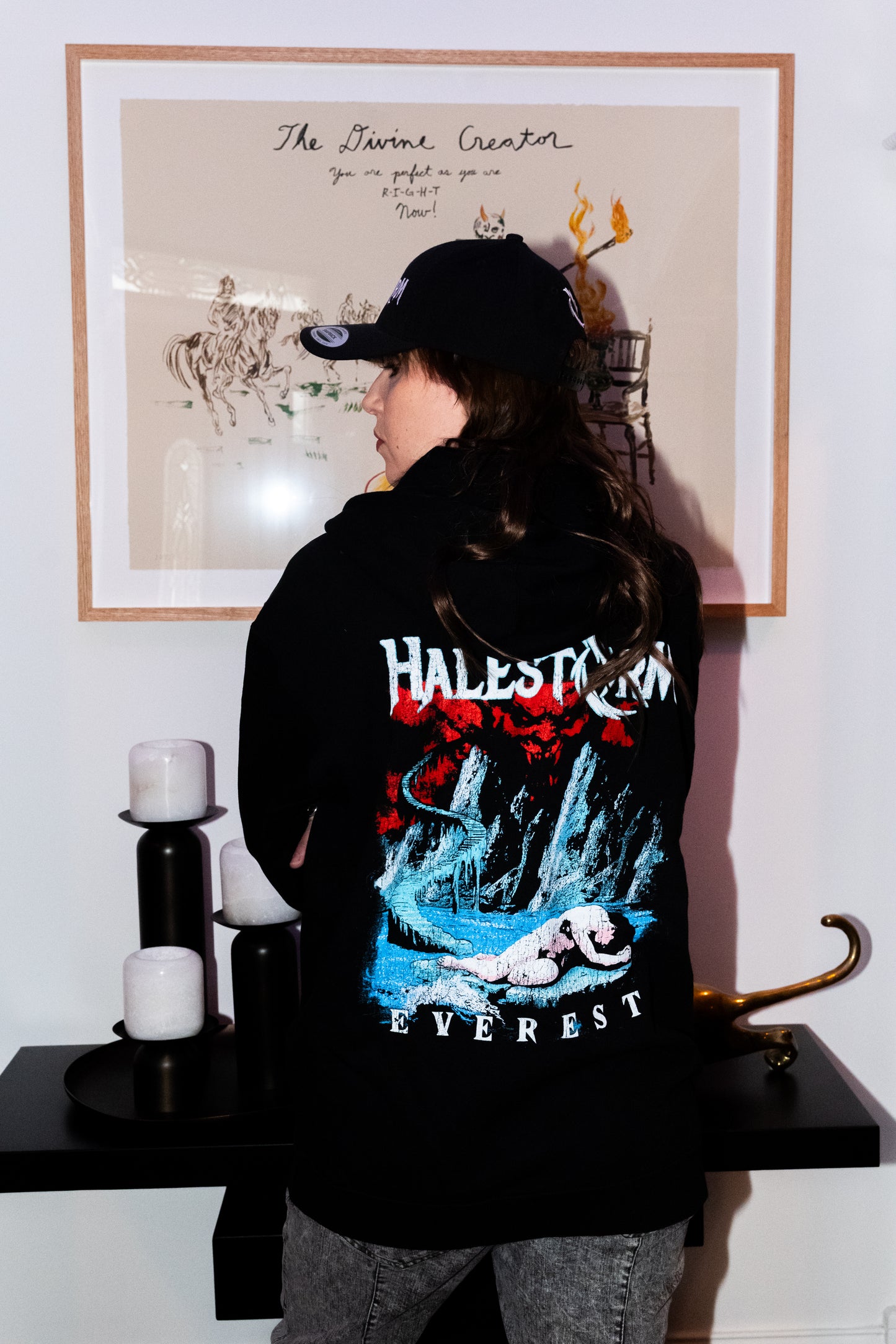 Everest Zip Up Hoodie (Black)