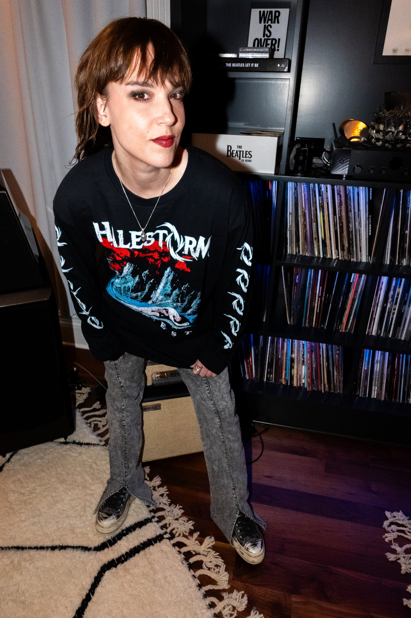 Distressed Everest Long Sleeve (Black)