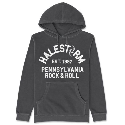Halestorm Pennsylvania Rock & Roll Pullover Hoodie (Pigment Black)